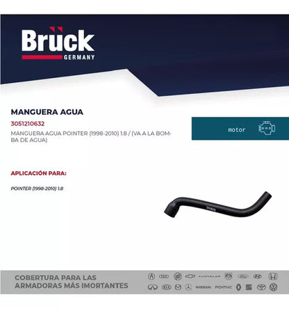MANGUERA DE AGUA VOLKSWAGEN POINTER 1.8L 1998-2008