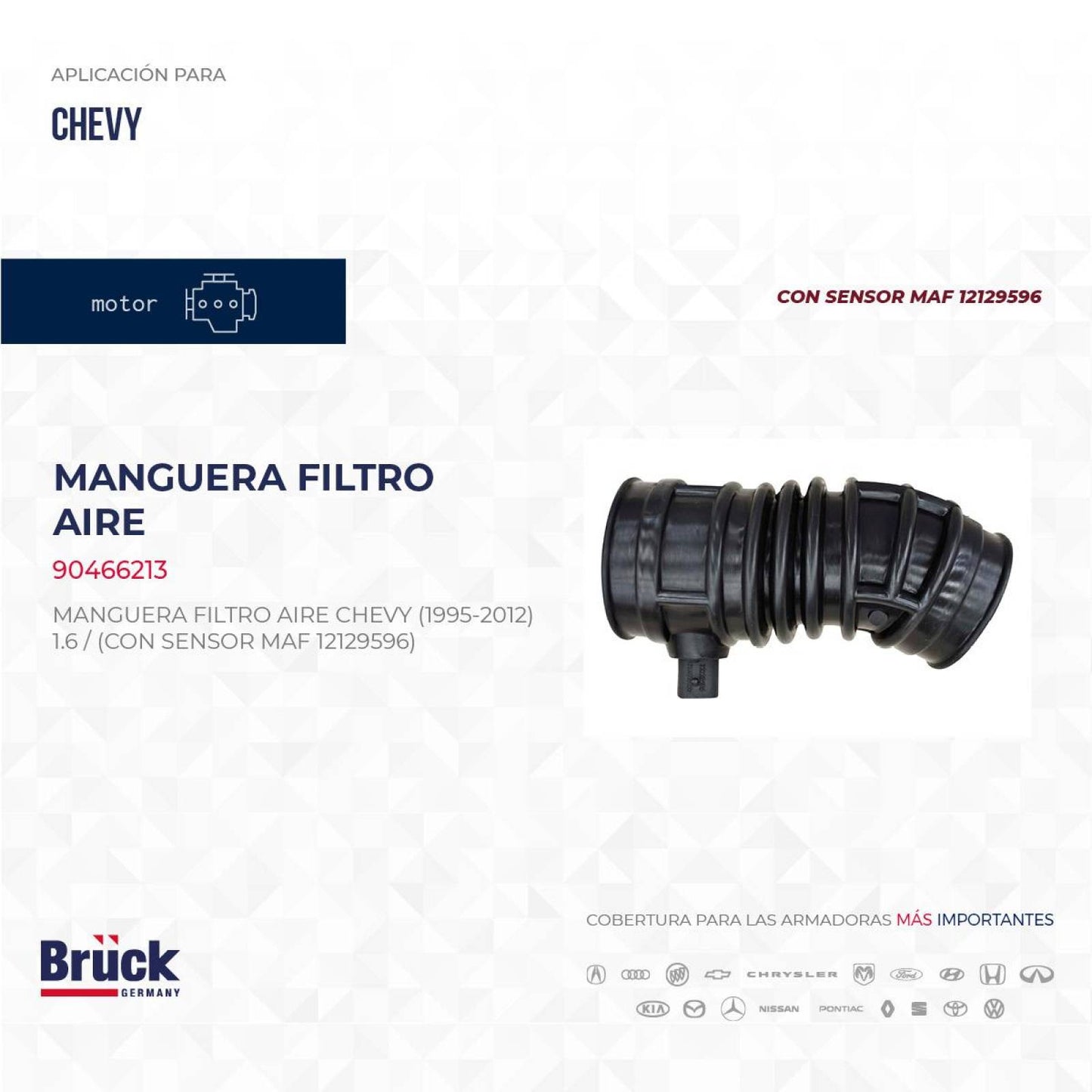 MANGUERA DUCTO DE AIRE CHEVROLET CHEVY 1.6L 1995-2012