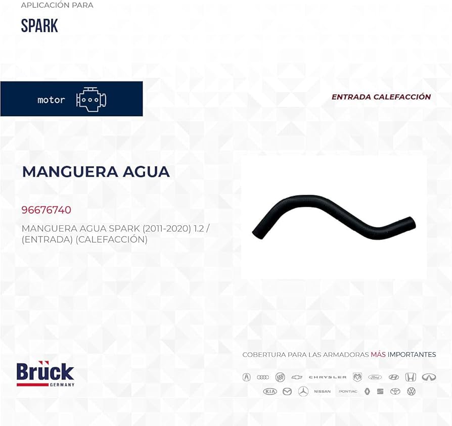 MAANGUERA ENTRADA CALEFACCION SPARK 1.2L 2011-2017 BEAT 1.2L 2018-2022