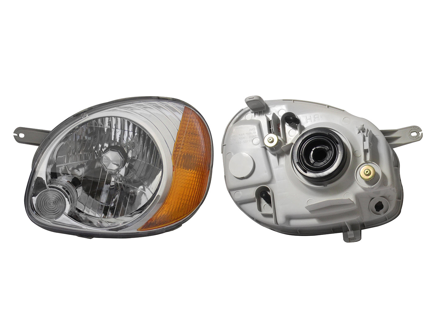 FARO LISO CON CUARTO AMBAR ATOS 02-04