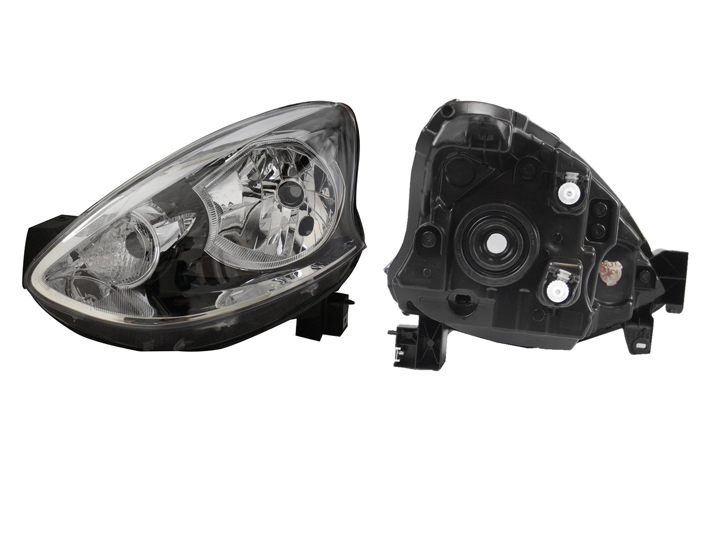 FARO IZQ FONDO CROMADO S/MOTOR MARCH 14-19