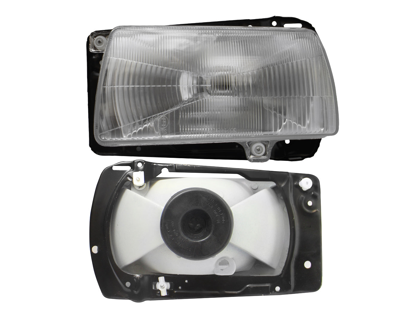 FARO FONDO CROMADO CON BASE METAL VIDRIO RAYADO JETA A2 87-92